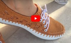 Zarif Yazlık Dantel modelli Ayakkabı Yapımı