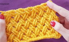 Tığişi Sepet, Hasır Örgü /Crochet Basket Stitch