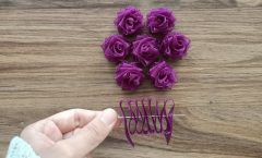 Kurdele ile Mükemmel Çiçek Yapımı / Wonderful Ribbon Flower Work / DIY Easy Flower Making