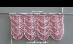 Dalgalı Örgü Modeli Bayan Yelekleri & Şal Örneği / Wavy Knitting Patterns (260)