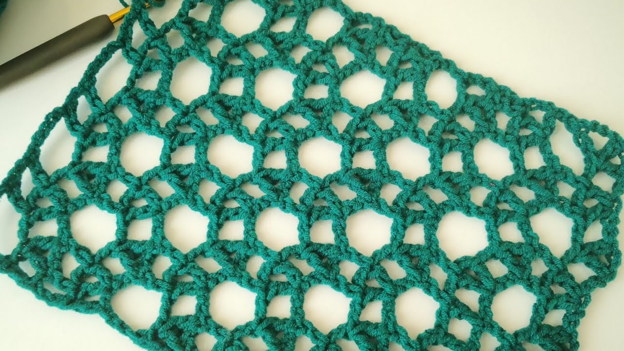 Tığ İşi Örgü Şal/Bluz/Dantel Örneği Yapımı /Easy crochet pattern for Shawls (Eng. Subt.)