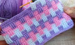 How to crochet knitting model.Tığ işi cok kolay örgü battaniye yelek modeli