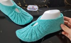 İki şiş ile Kolay Bayan Patik Modelleri yapılışı – Super easy knit ladies socks – Palmiye patik
